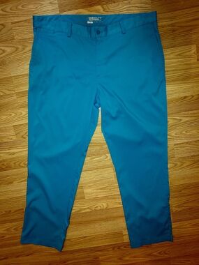 EUC SZ 38X32 Nike Men’s GOLF TOUR Performance Pants Turquoise Blue Dri Fit